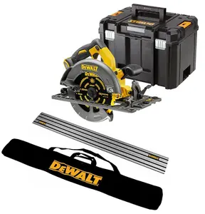 Dewalt DCS576N 54v XR Flexvolt Circular Saw 190mm + Guide Rail + Bag + Tstak