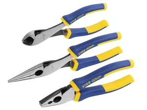 Irwin 3Pc Plier Set  Wire Cutter Up To 2,0 Mm