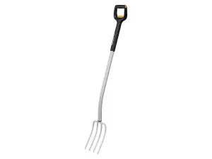 Fiskars Xact Adjustable Telescopic Garden Fork for Effortless Aeration