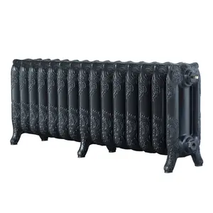 Arroll Montmartre Anthracite 3 Column Radiator, (W)1234mm x (H)470mm