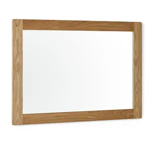 Cusson Wood Rectangle Wall Mirror