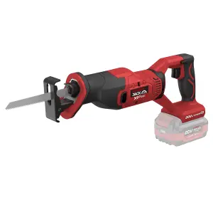 Lumberjack Cordless 20V Combi Drill Impact Driver Drill Vacuum & Recip Reciprocating Saw with 4A Batteries & Fast Charger