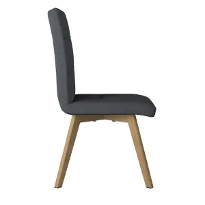 Athens Dining Chair in Fabric Grey