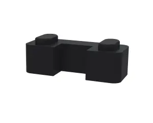 Wetroom Accessories Screen Support Foot - Satin Black