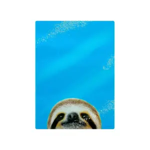 Inquisitive Creatures Sloth Chopping Board Blue (One Size)