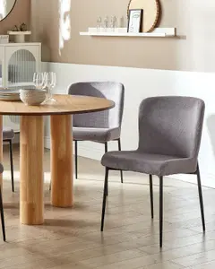 Set of 2 Dining Chairs ADA Dark Grey