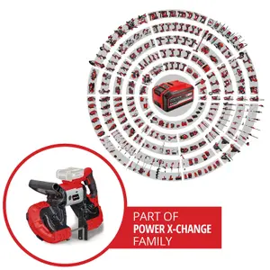 Einhell Cordless Handheld Band Saw 127mm 18V Power X-Change With 2x Blades TE-MB 18/127 Li-Solo - Body Only