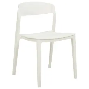 Set of 2 Dining Chairs SOMERS White