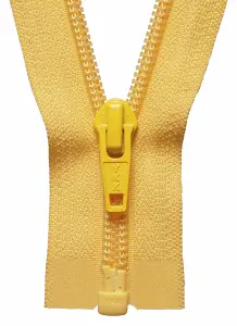 NYLON O/E ZIP 25CM - Nylon Open End Zip: 25cm: Yellow Gold - YKK