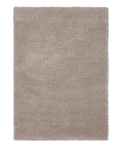 Stone Shaggy Modern Plain Machine Made Easy to Clean Rug for Living Room and Bedroom-80cm X 150cm