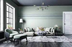 Galerie The New Design Book Green Stripe Wallpaper