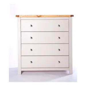 Argenta 4 Drawer Chest of Drawers Chrome Knob