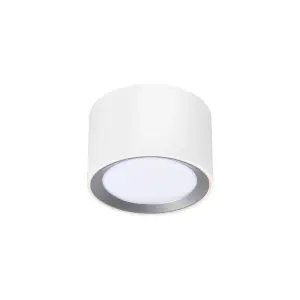 Nordlux Landon 8 Indoor Bathroom Light Surface Downlight In White (Height) 8.2cm