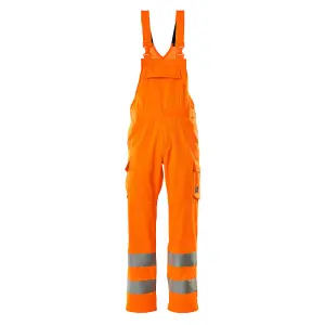 Mascot Safe Light One-Tone Bib & Brace (Hi-Vis Orange)  (48.5) (Leg Length - Long)