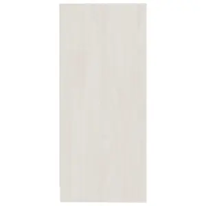 Berkfield Side Cabinet White 35.5x33.5x76 cm Solid Pinewood