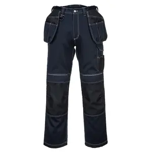 Portwest PW3 Holster Work Trousers Navy/Black & Knee Pads - 34R