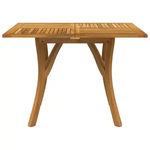 Berkfield Garden Table 110x110x75 cm Solid Wood Acacia