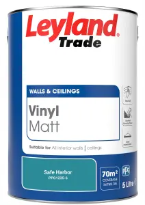 Leyland Trade Vinyl Matt Walls & Ceilings Emulsion Paint Safe Harbor (PPG1235-6) 5L