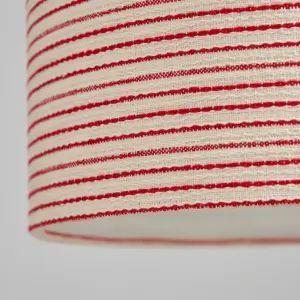 Litecraft Stripe Red Easy Fit Lamp Shade