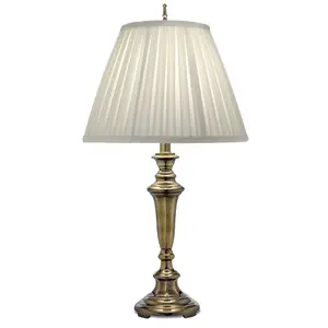 Elstead Roosevelt 1 Light Table Lamp Burnished Brass, E27