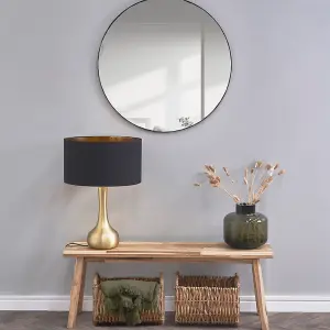 ValueLights Heather Modern Light Wood Floor Lamp with Beige Fabric Shade