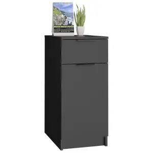 Berkfield Desk Cabinet Black 33.5x50x75 cm Engineered Wood