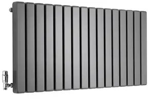 Ximax Vulkan Square VUS600118A Anthracite Horizontal Designer 5746BTU Radiator, (W)1185mm x (H)600mm