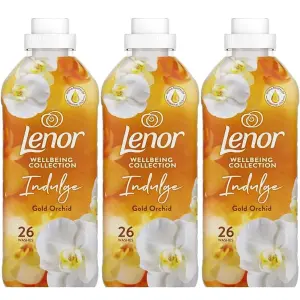 Lenor Fabric Conditioner Indulge Wellbeing Collection Gold Orchid 26W 858ML x 3