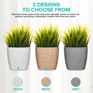 LIVIVO Decorative Garden Plant Pots, Set of 3