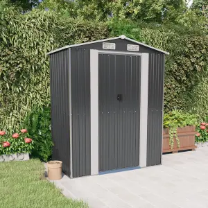 Berkfield Garden Shed Anthracite 192x108x223 cm Galvanised Steel