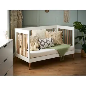 Maya Cot Bed White/Brown