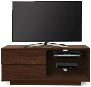 Centurion Supports Gallus Premium Walnut with 2-Walnut Drawers and 2 Shelves up to 55" LED, OLED, LCD TV Cabinet