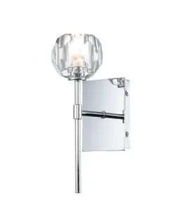 Luminosa Quoizel Regalia Wall Lamp Polished Chrome, 3000K, IP44