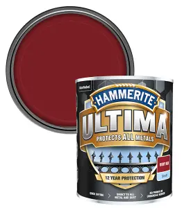 Hammerite Direct to Metal Paint Ultima Smooth Ruby Red 750ml