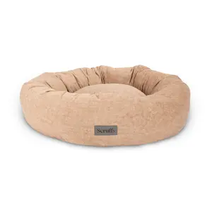 Polyester Pet Bed Light Brown / Extra Large (32-40kg)