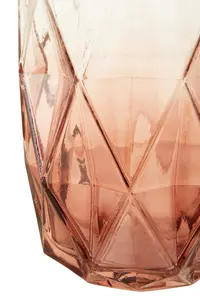 Interiors by Premier Brice Small Pink Glass Vase