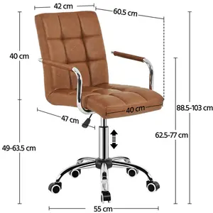 Office Chair Retro Brown