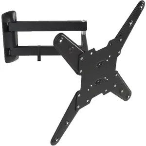 Television Bracket - 26-75 inch screens, extendable, tilt, swivel TV wall mount - black