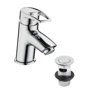 Bristan Mercury Standard Chrome effect Basin Mixer Tap