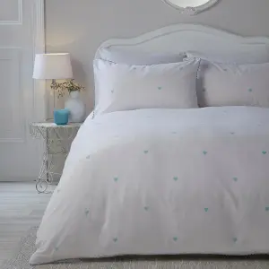 Decorative Heart Soft Touch Duvet Cover Set