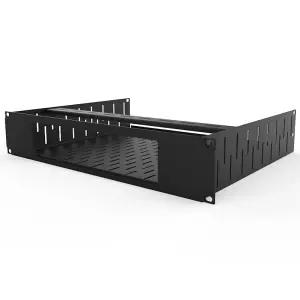 Penn Elcom 2U Vented Rack Shelf & Magnetic Faceplate For XBOX One X R1498/2UK-XBOX1X