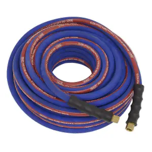 Sealey Air Hose 20m x 10mm with 1/4"BSP Unions Extra-Heavy-Duty