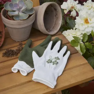 Verve Latex White/green Gardening gloves Small, Pair