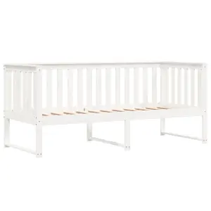 Berkfield Day Bed White 80x200 cm Solid Wood Pine