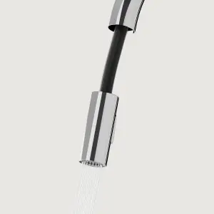 GoodHome Guntur Chrome-plated Kitchen Side lever pull out Sensor Tap