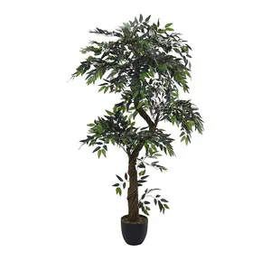 65cm H Garden Decoration Artificial Green Eucalyptus with Pot