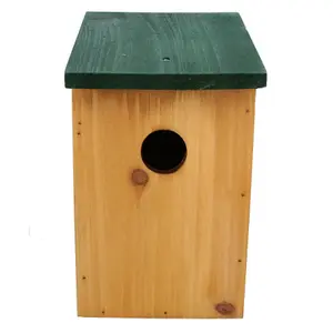 2 x Wild Bird Nesting Nest Box Hotel Wooden Fully Treated With 30mm Diameter Hole