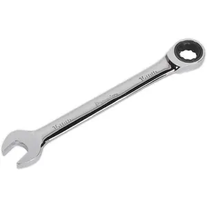 16mm Chrome Vanadium Steel Ratchet Spanner with 72-Tooth Mechanism