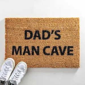 Dad's Man Cave Doormat - Regular 60x40cm