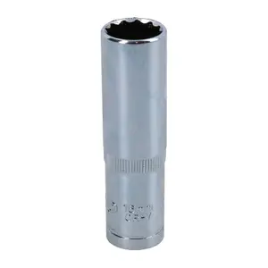 16mm 1/2in Drive Double Deep Long Reach Metric Socket 12 Point Sided Bi-hex